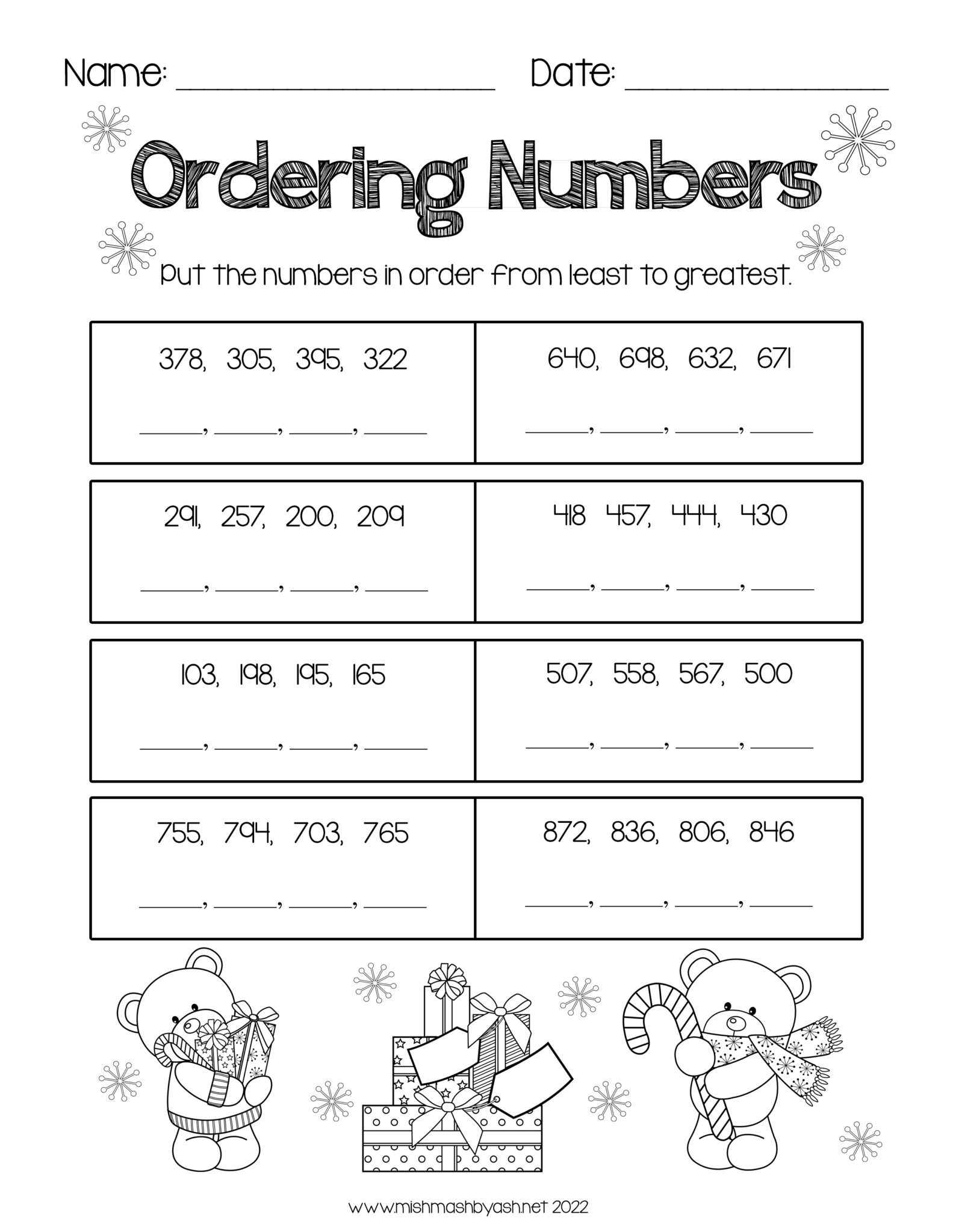 Printable Math Worksheets - Free Printable Worksheets