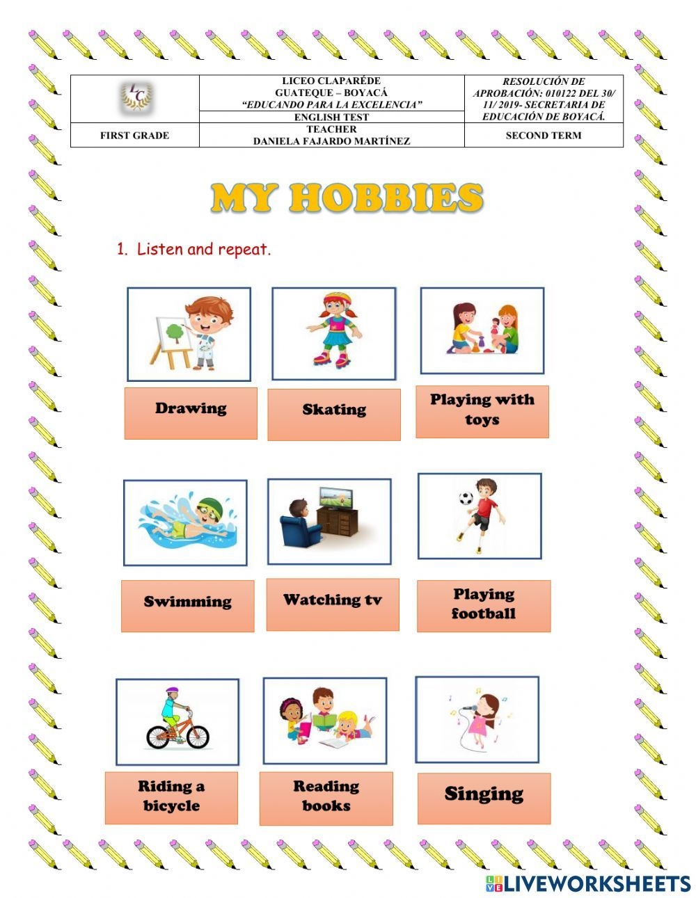 Fajardo English Adventure Interactive Activities Second Language 
