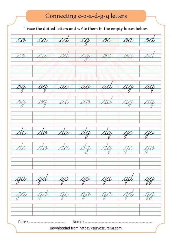 Free Cursive Writing Worksheets Pdf Artofit