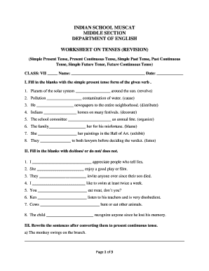Tenses Worksheet Class 7 Hot Sex Picture
