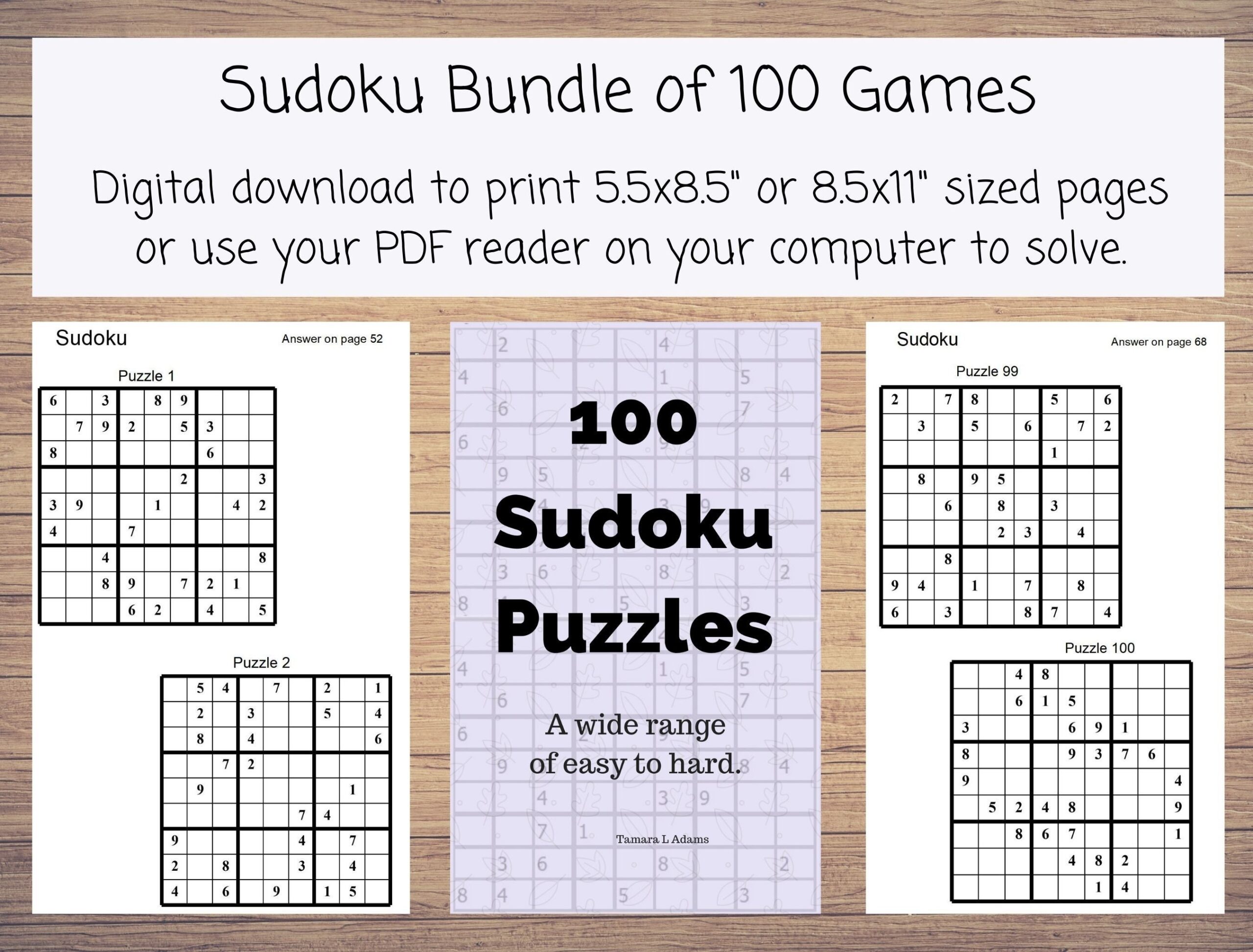 100 Indiscernable Hard Sudoku Puzzles
