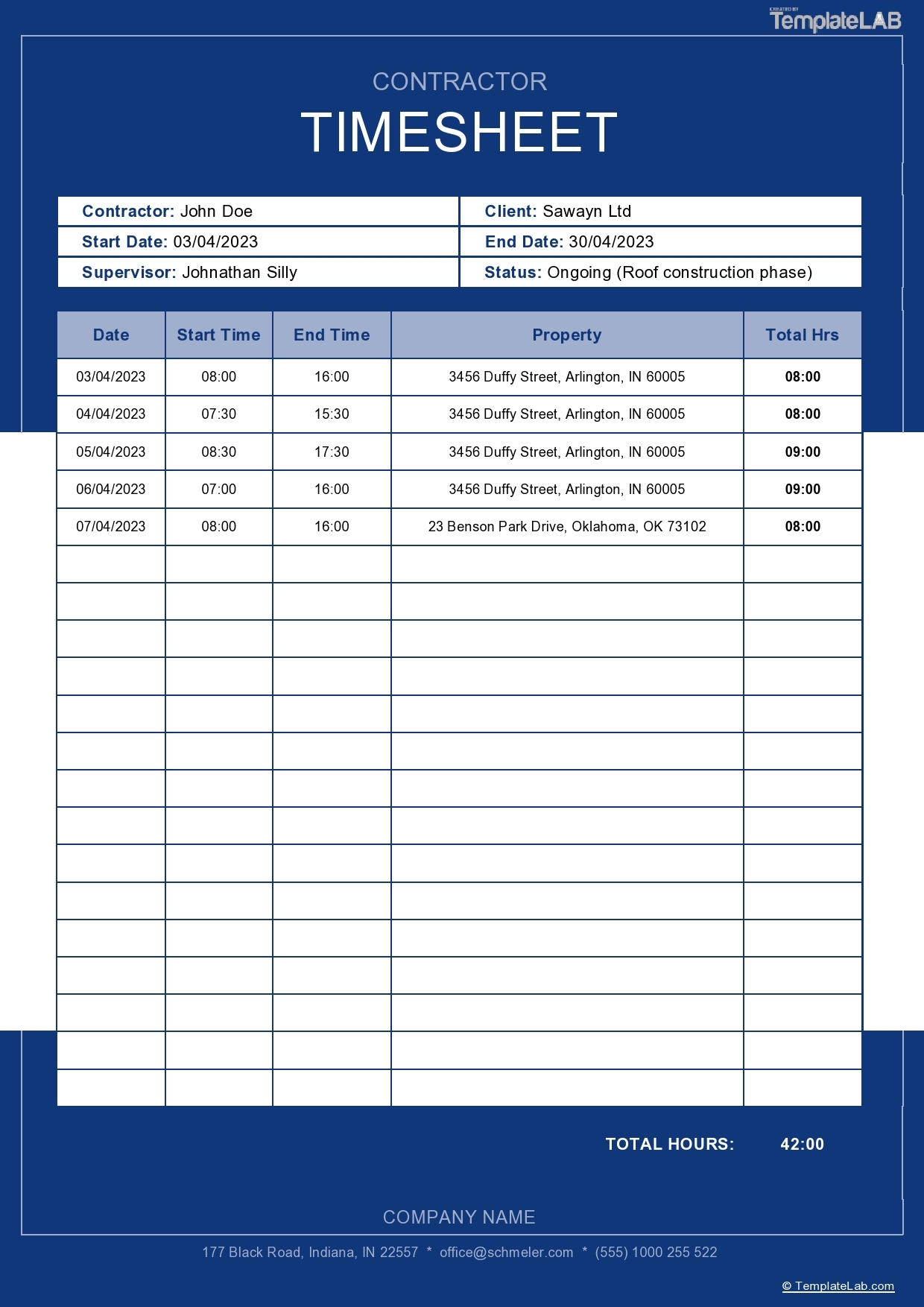 15 Free Timesheet Templates Excel Word PDF TemplateLab