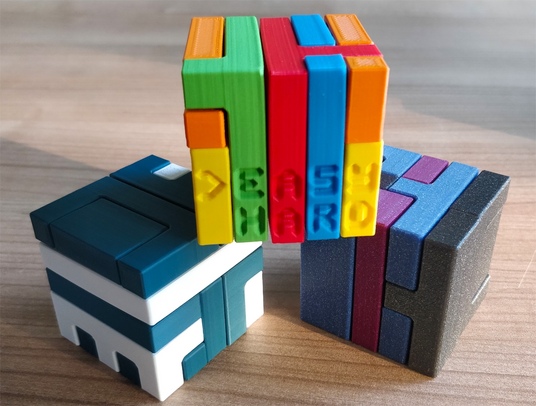 3 Impossible Cubes 3D Print Files IC4 IC5 And IC6 