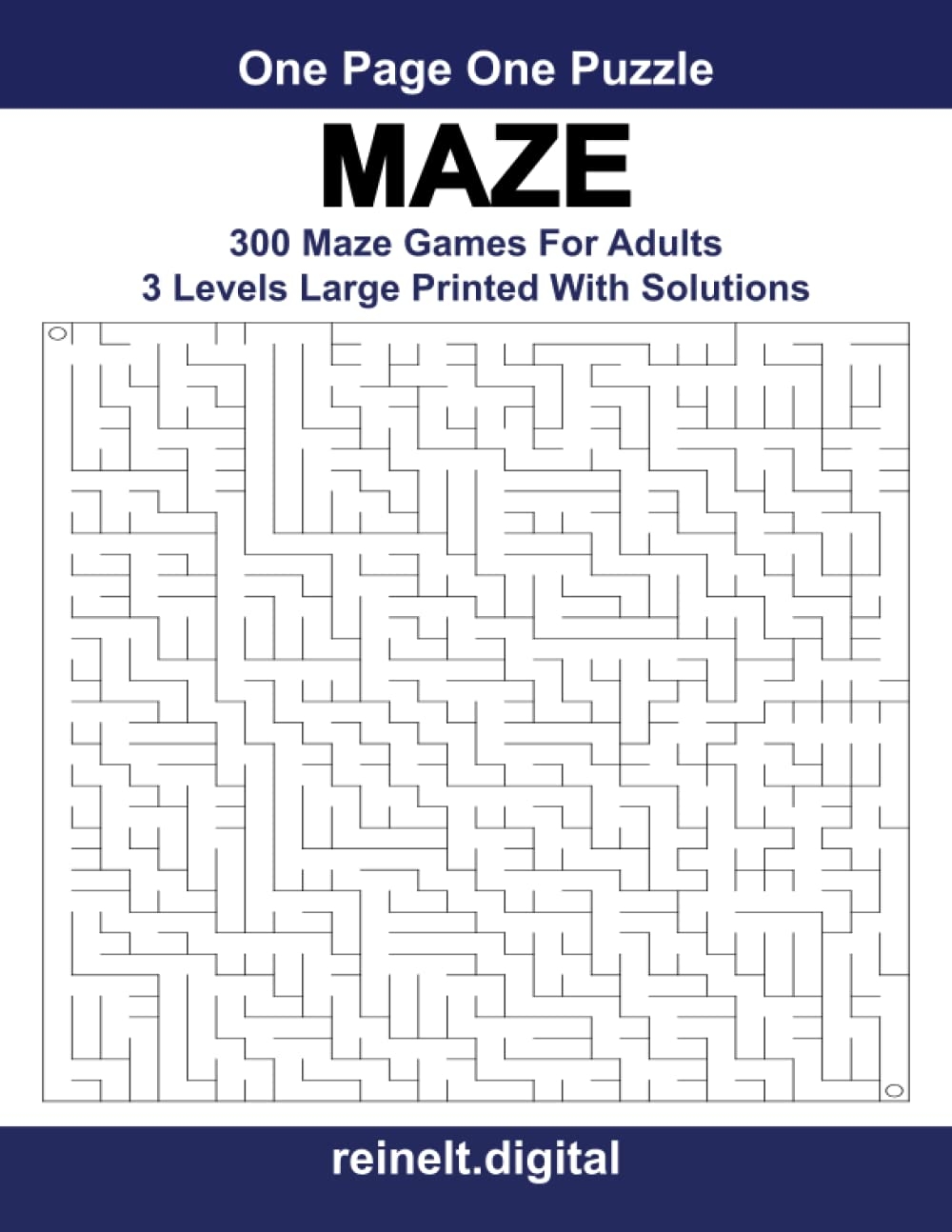 Amazon One Page One Puzzle MAZE 300 LARGE Print Maze Games 