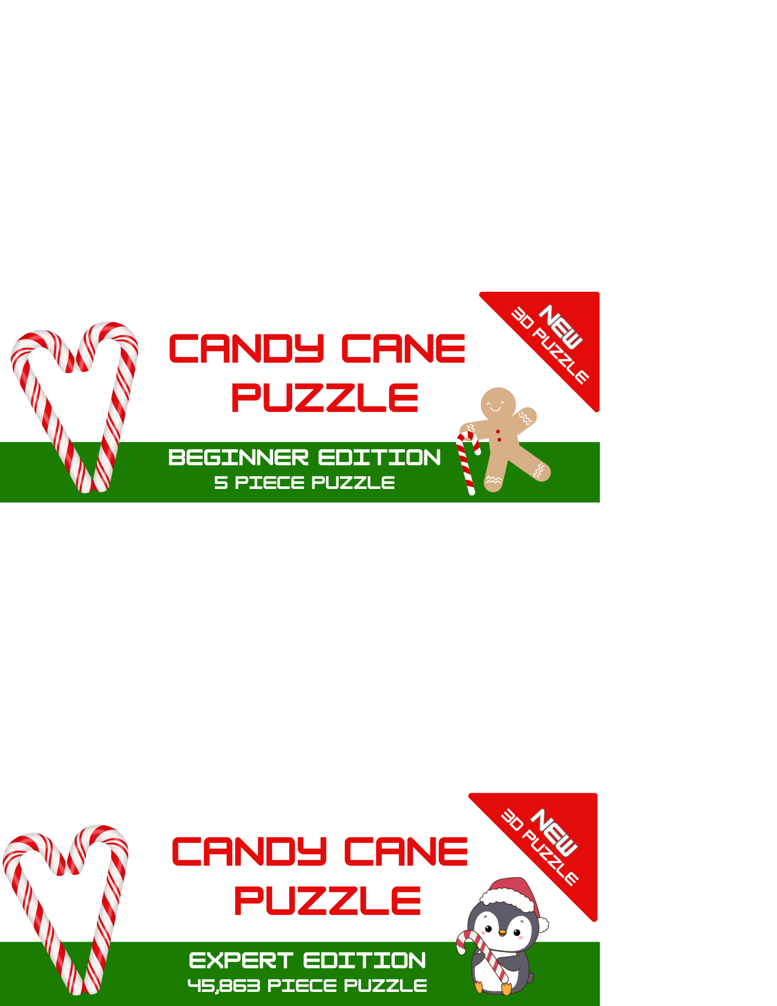 Candy Cane Puzzle Bag Topper Printables Crafty Morning