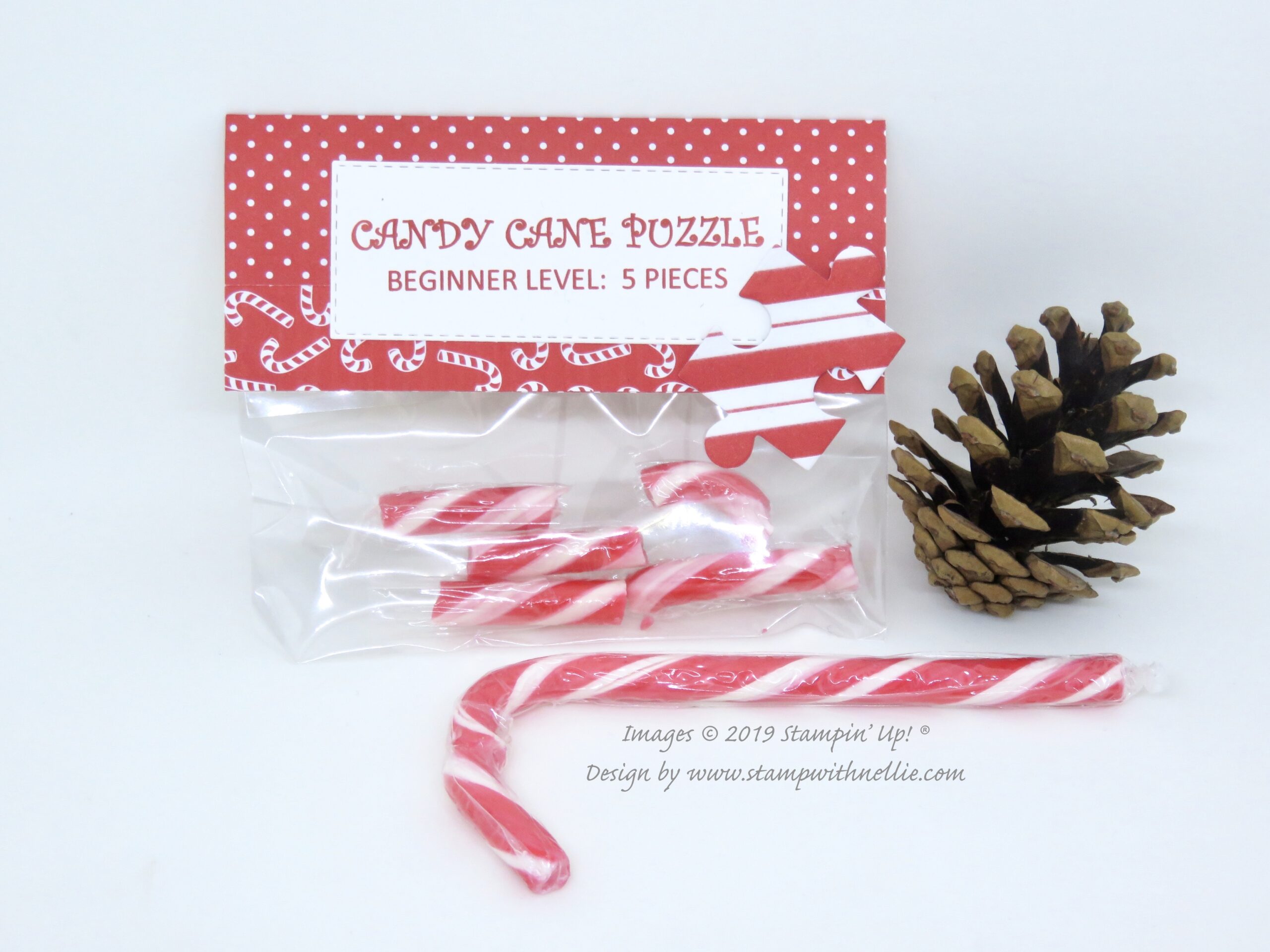 Candy Cane Puzzles Stamp With Nellie