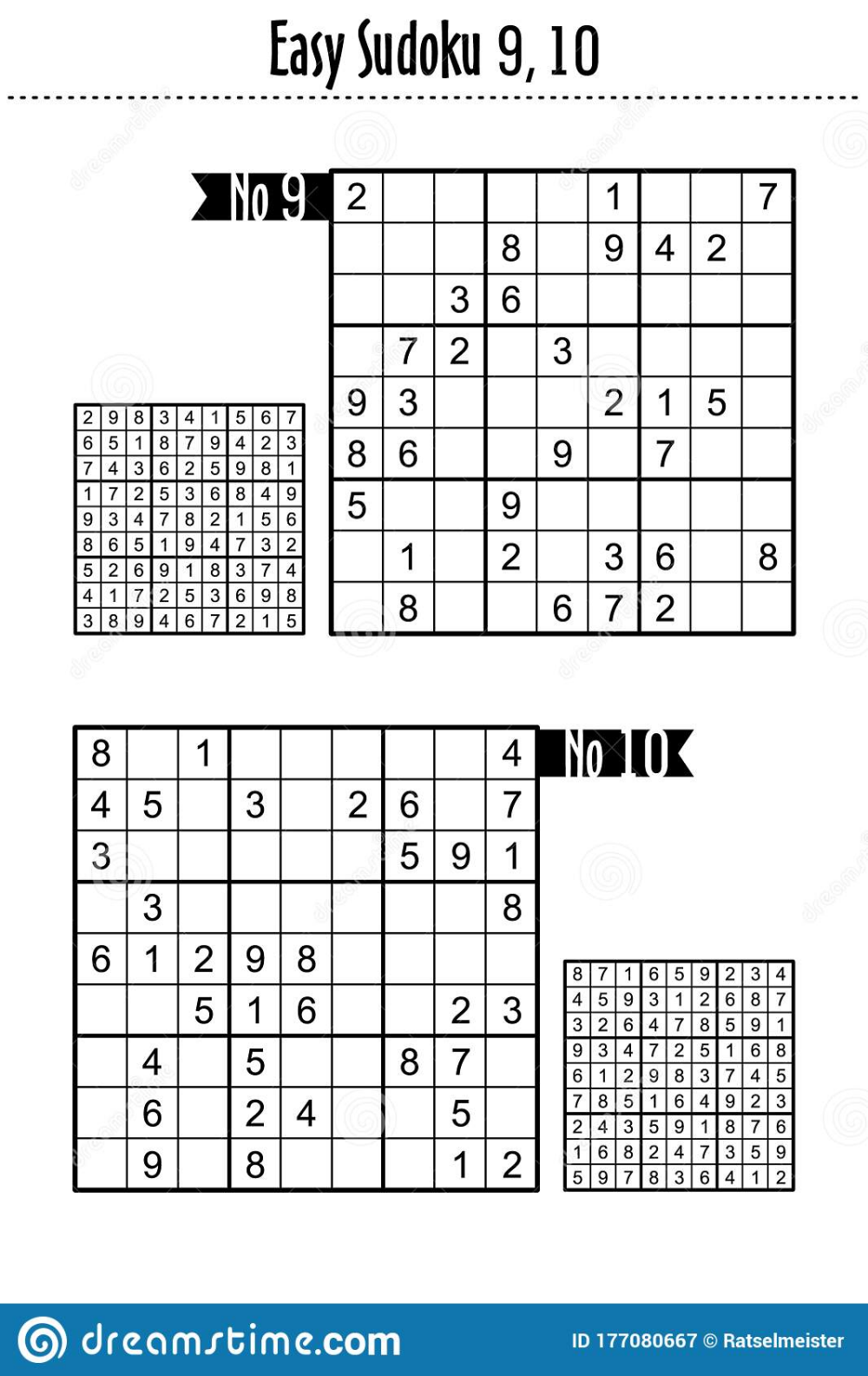 Easy Sudoku Puzzle Games 1 50 Worksheets Library