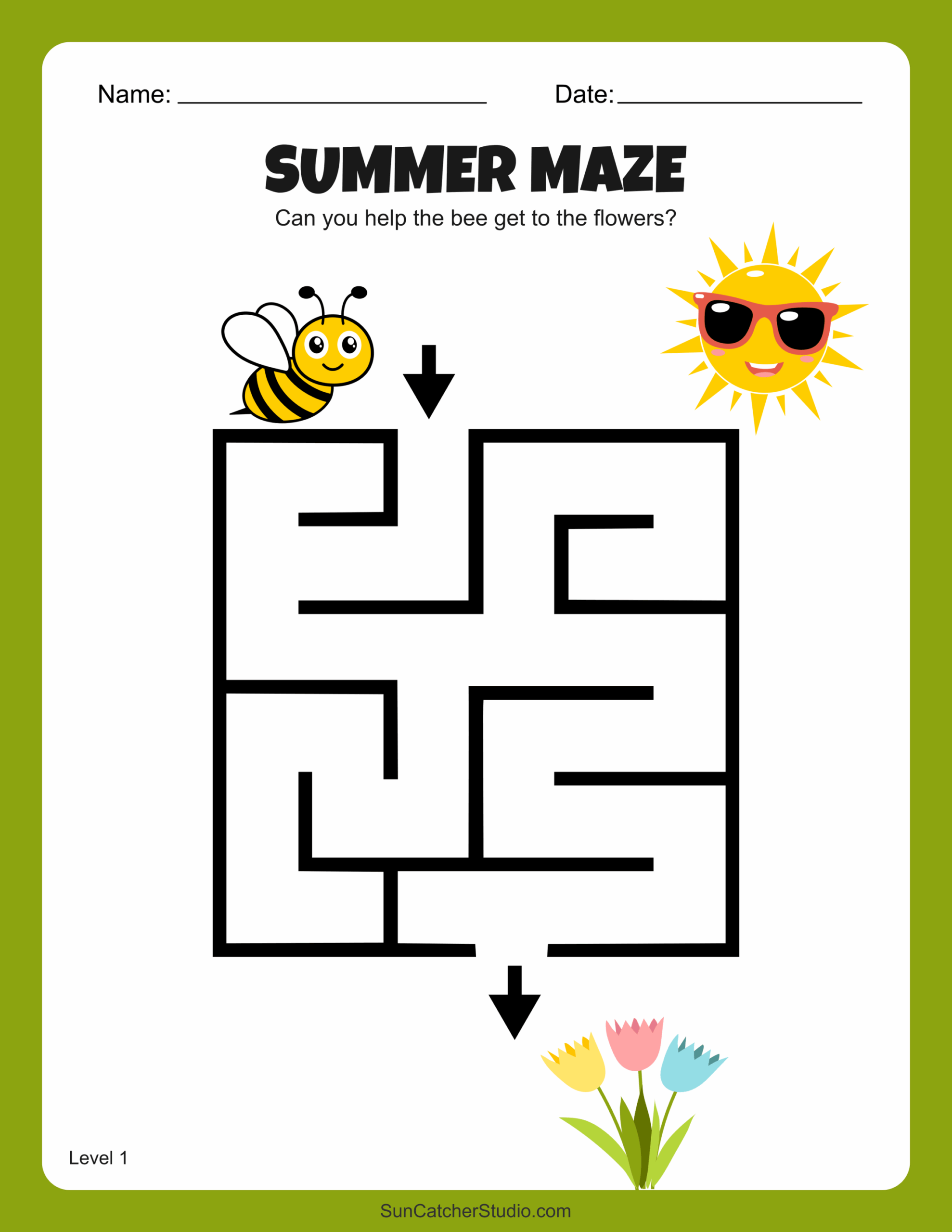 Free Printable Summer Maze Worksheets And Puzzles Free 
