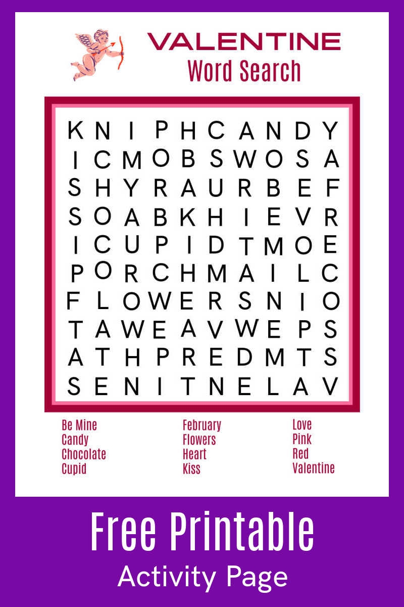 Free Printable Valentine Word Search Mama Likes This