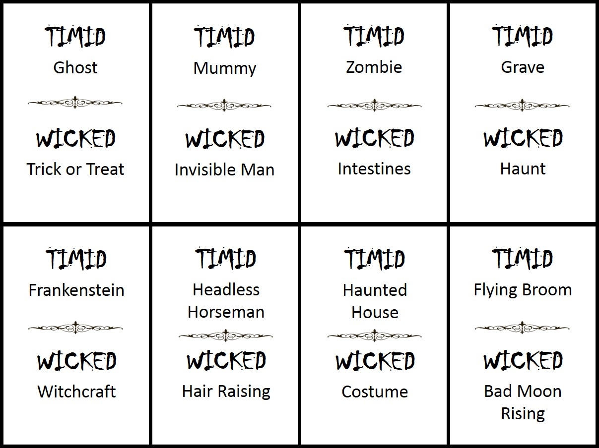 Halloween Pictionary download Etsy
