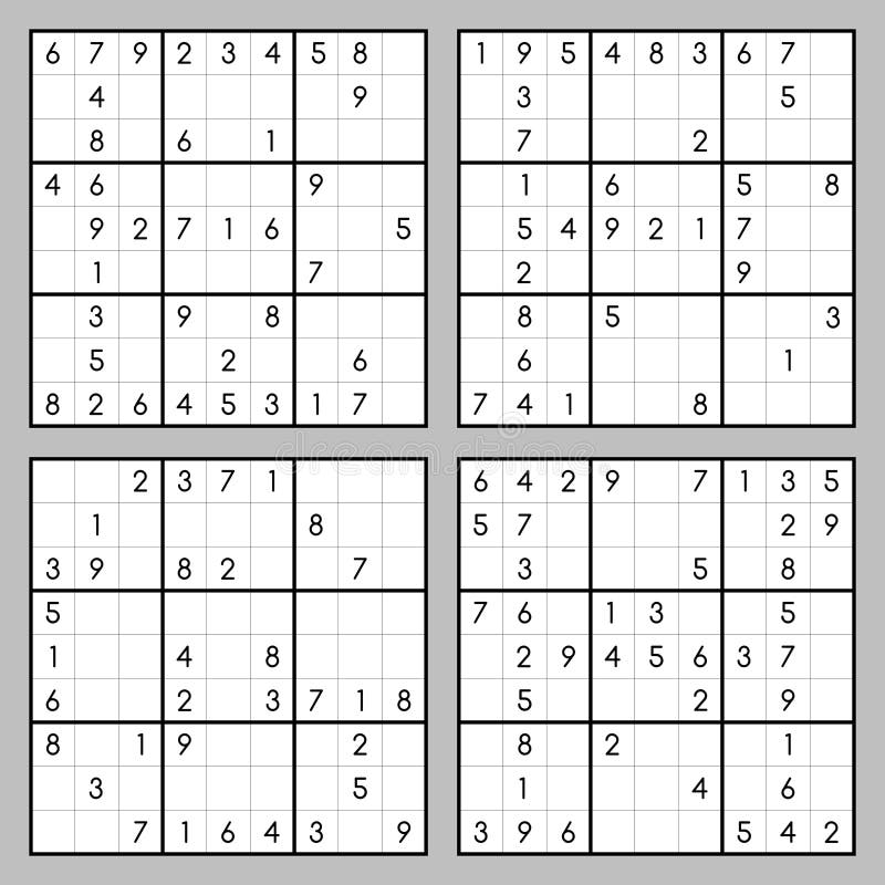 Hard Sudoku Stock Illustrations 73 Hard Sudoku Stock 