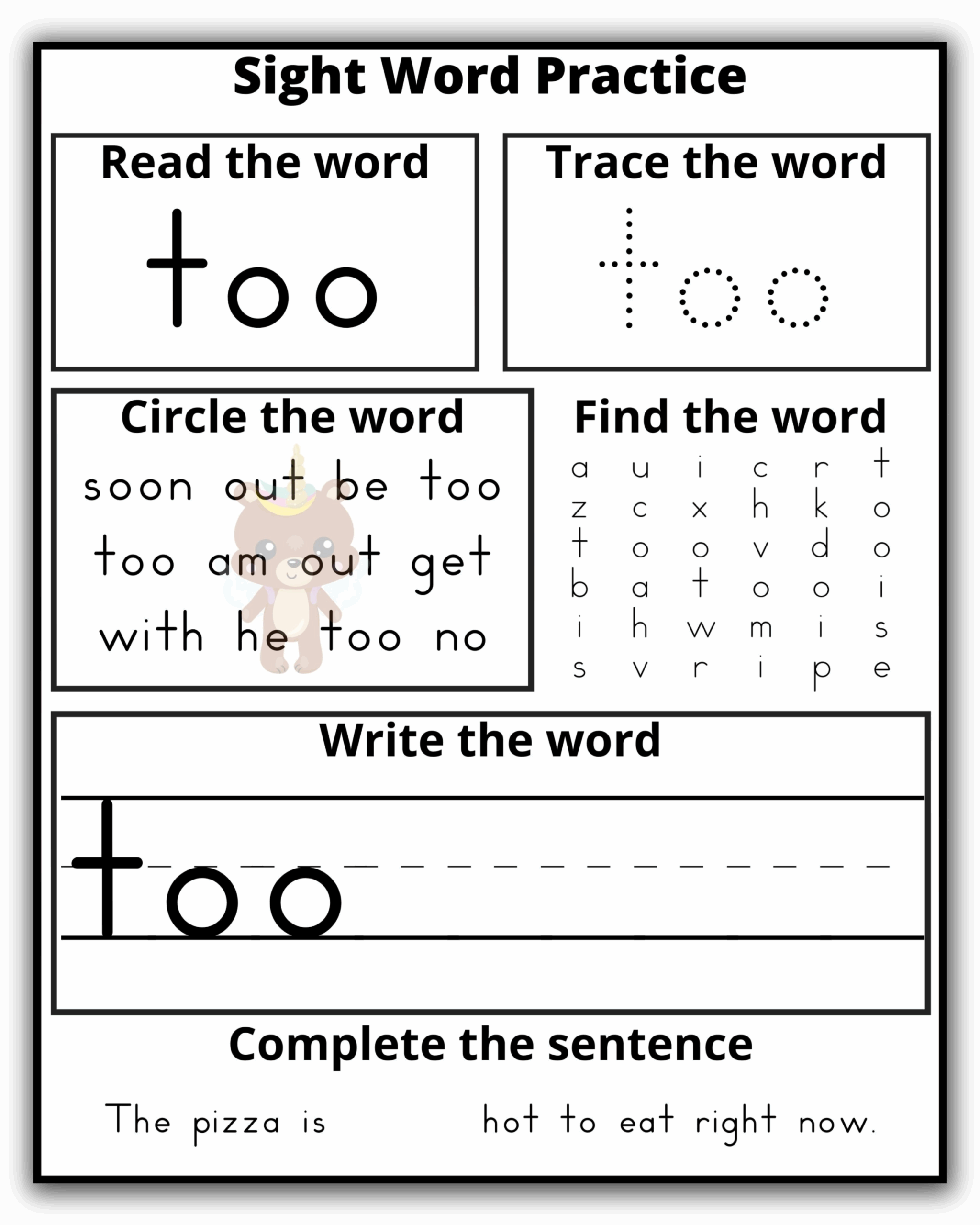 Kindergarten Dolch Sight Words Practice Extreme Couponing Mom