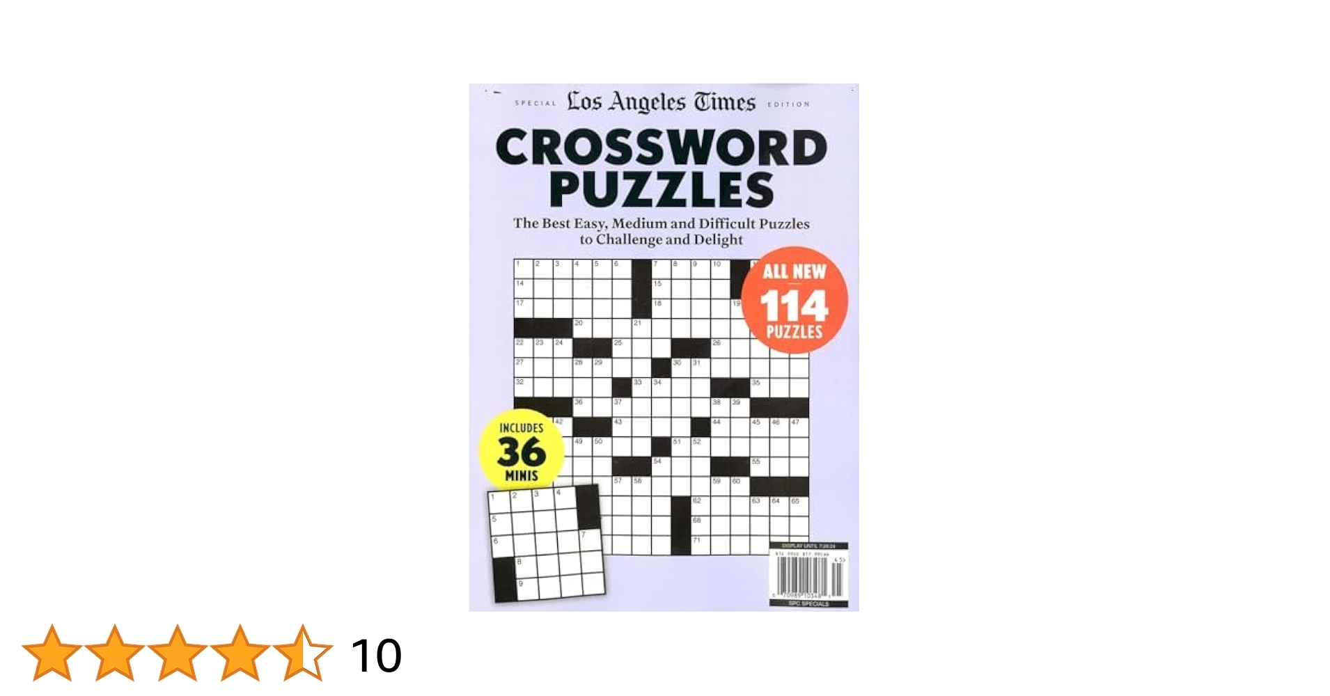 LOS ANGELES TIMES CROSSWORD PUZZLES MAGAZINE 