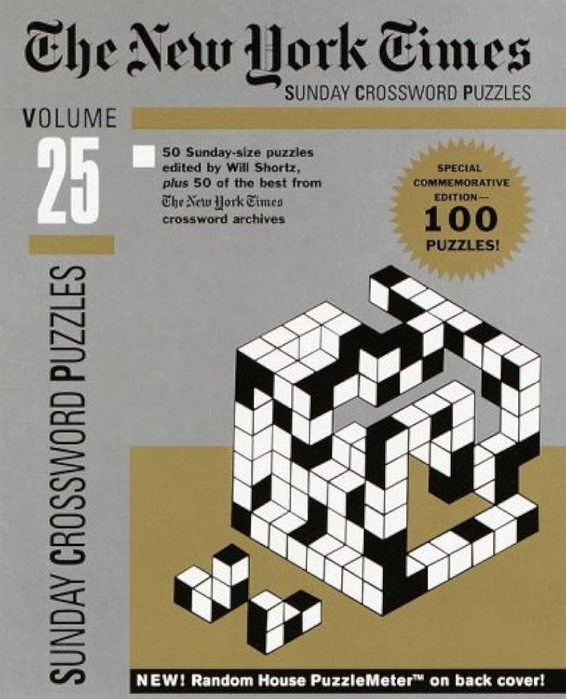 New York Times Sunday Crossword Puzzles Volume 25 NY Times 