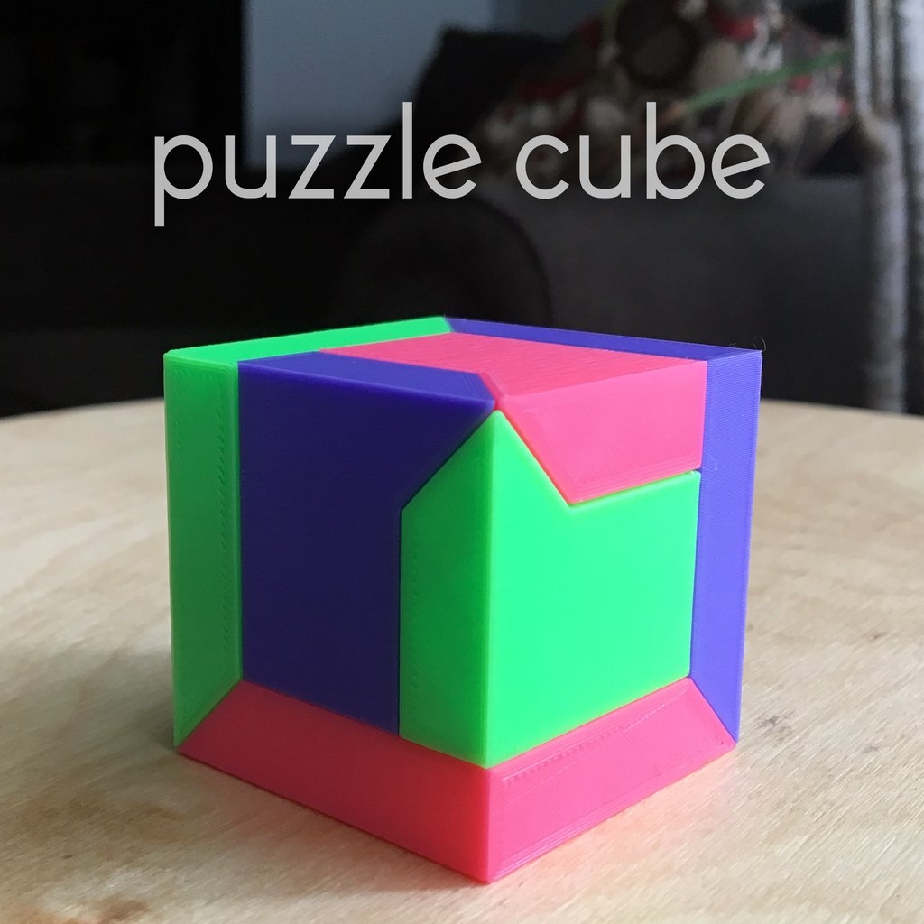 Puzzle Cube easy Print No Support By WildRoseBuilds Thingiverse
