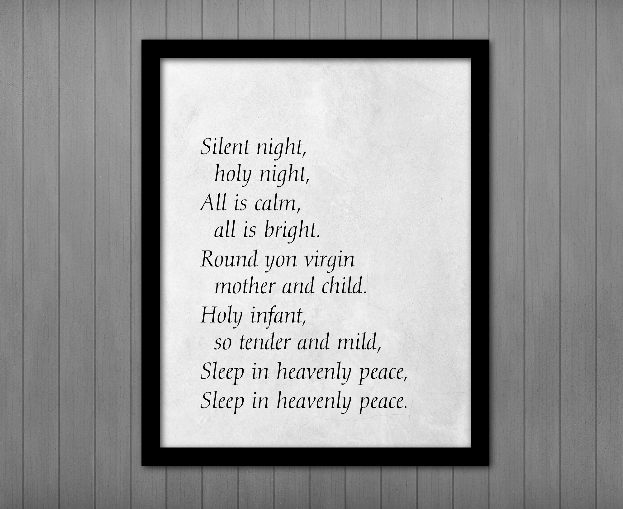 Silent Night Lyrics PRINTABLE Sign Printables By Cottonwood Whispers