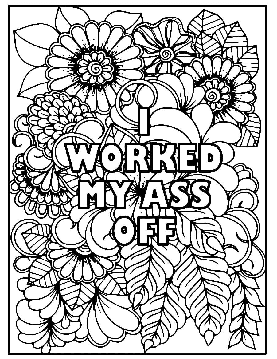 Swear Word Coloring Pages ColoringLib