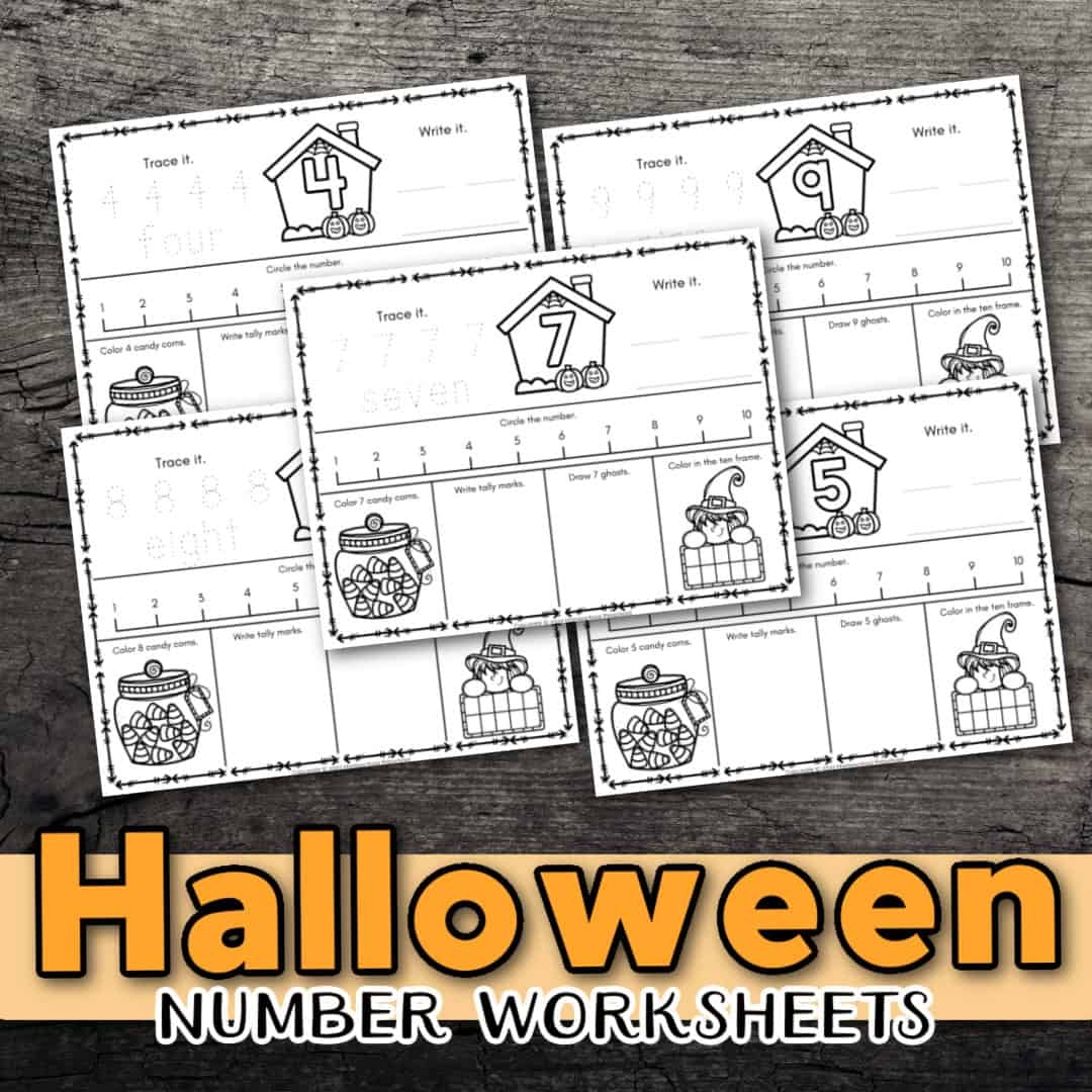 10 Free Halloween Number Worksheets For Preschoolers