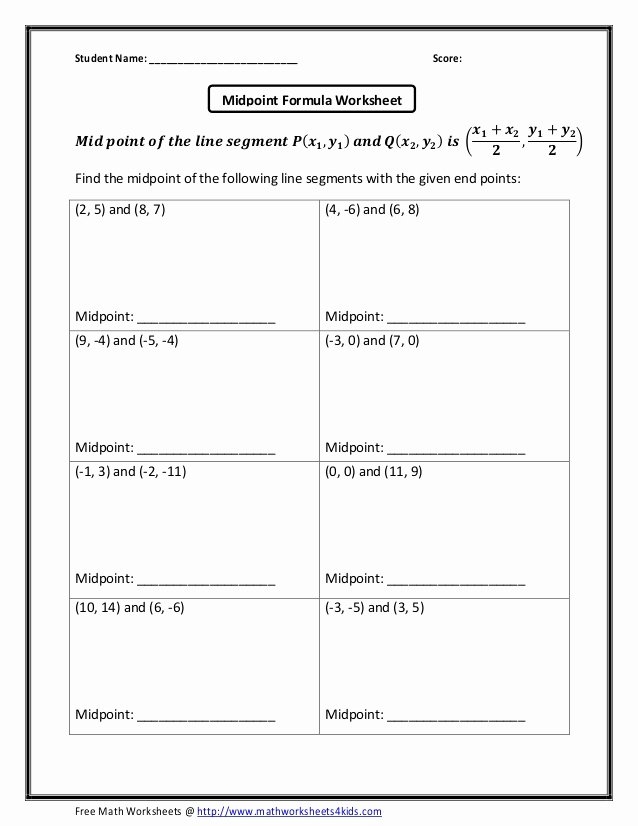 50 Distance Formula Worksheet Geometry Chessmuseum Template Library