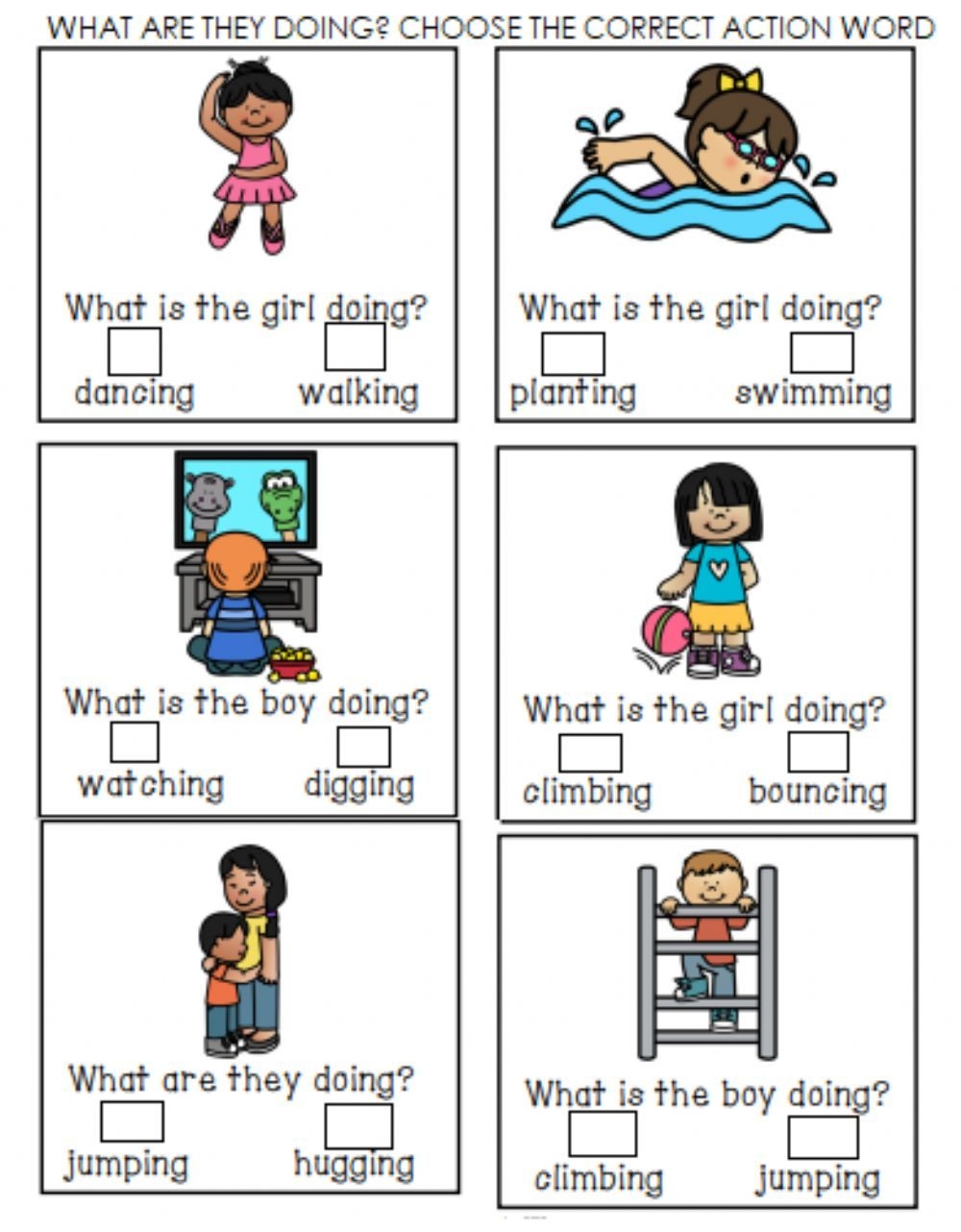 Action Words Worksheet Word Activities Classroom Activities School 