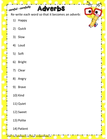 Adverbs Worksheets Worksheets Library