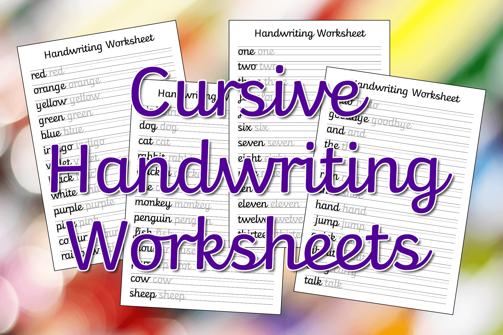 Alphabet Sheets Cursive Non Cursive Handwriting Practice Mama Geek
