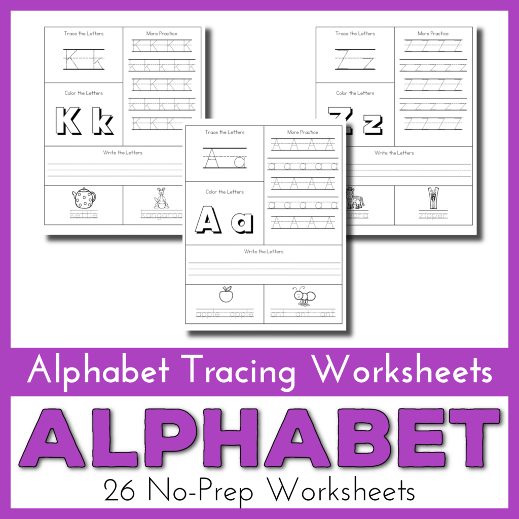 Alphabet Tracing Worksheets