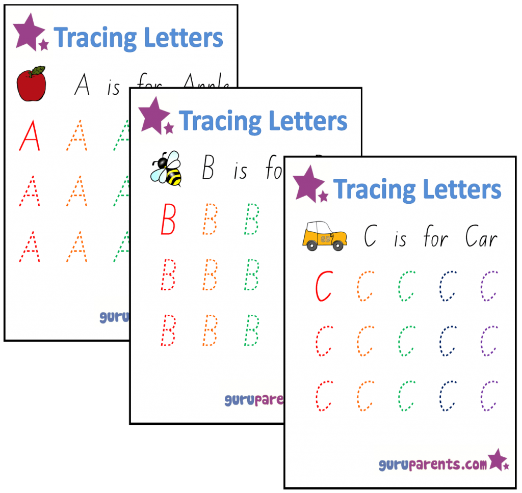 Alphabet worksheets Guruparents