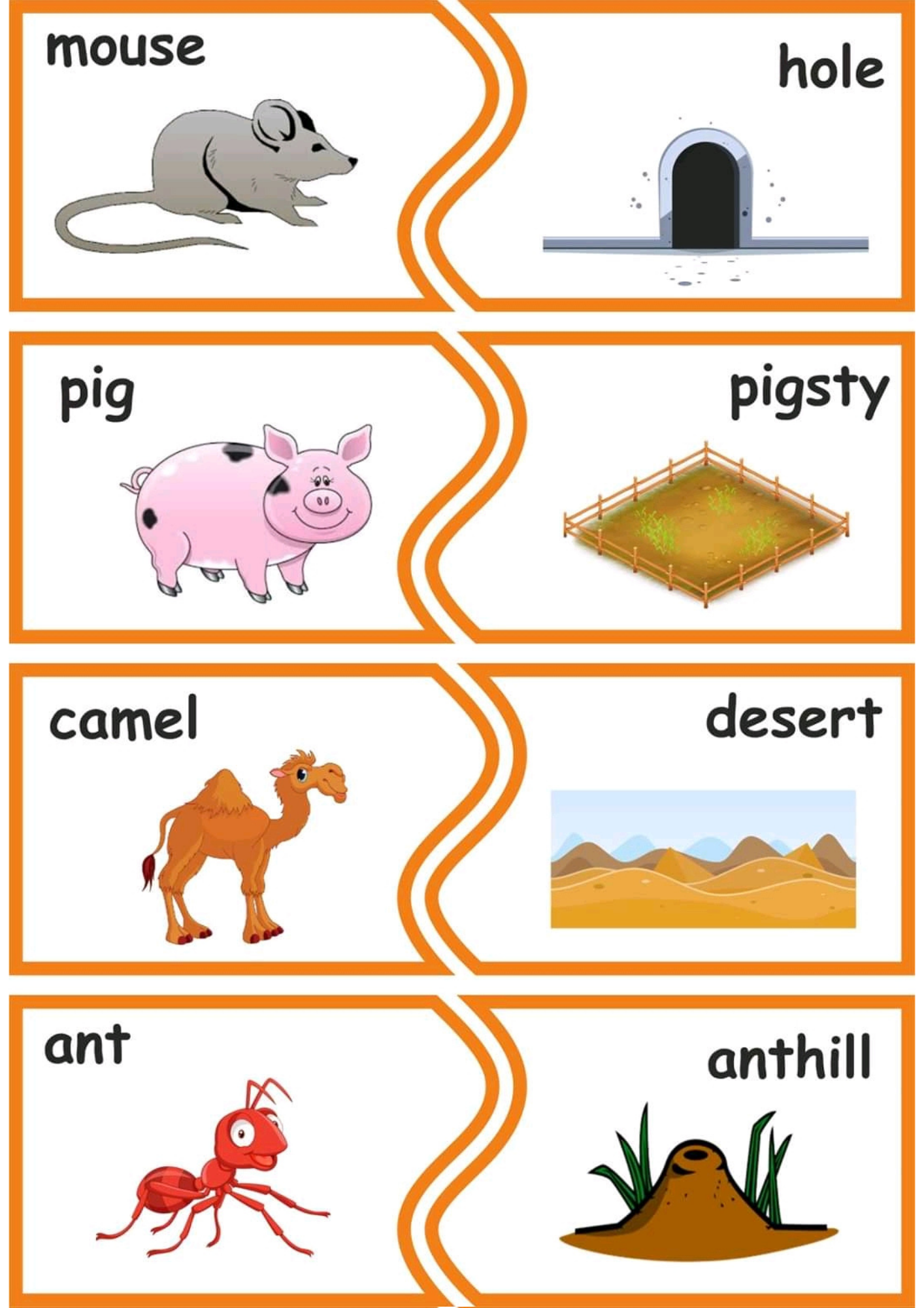 Animals And Their Homes Worksheet For Grade 1