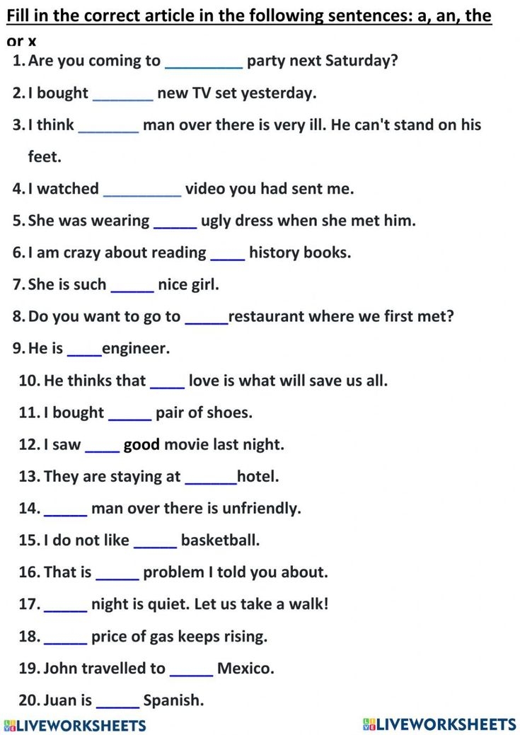 Articles Class 5 Worksheet Articles Worksheet English Grammar Rules 