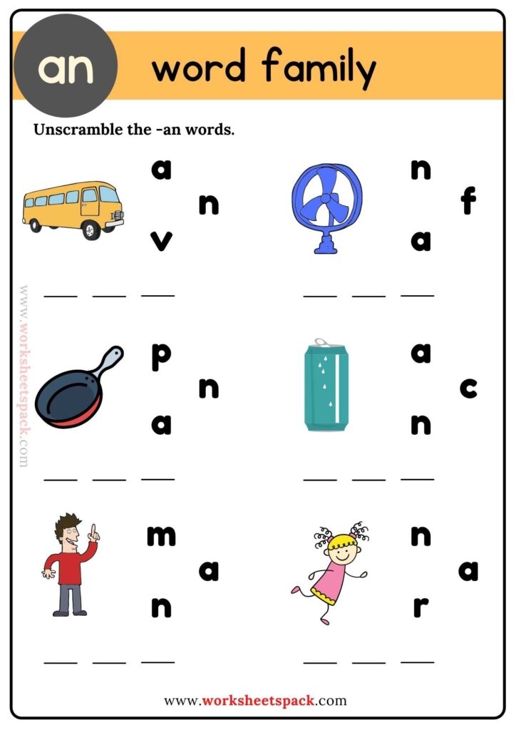 AT Word Family Worksheet MyTeachingStation Worksheets Library