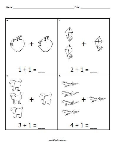 Basic Addition Worksheets Free Printable