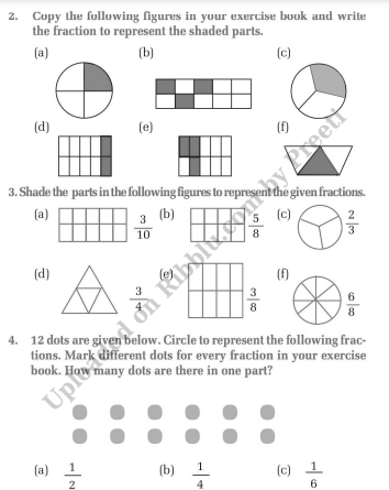 CBSE Class 2 Maths Fraction Worksheets