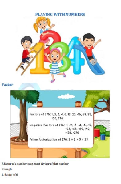 Class 6 Chapter 3 Playing With Numbers Worksheet In PDF