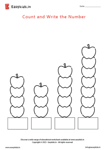 Count And Write Worksheet By Easy Kids EasyKids in