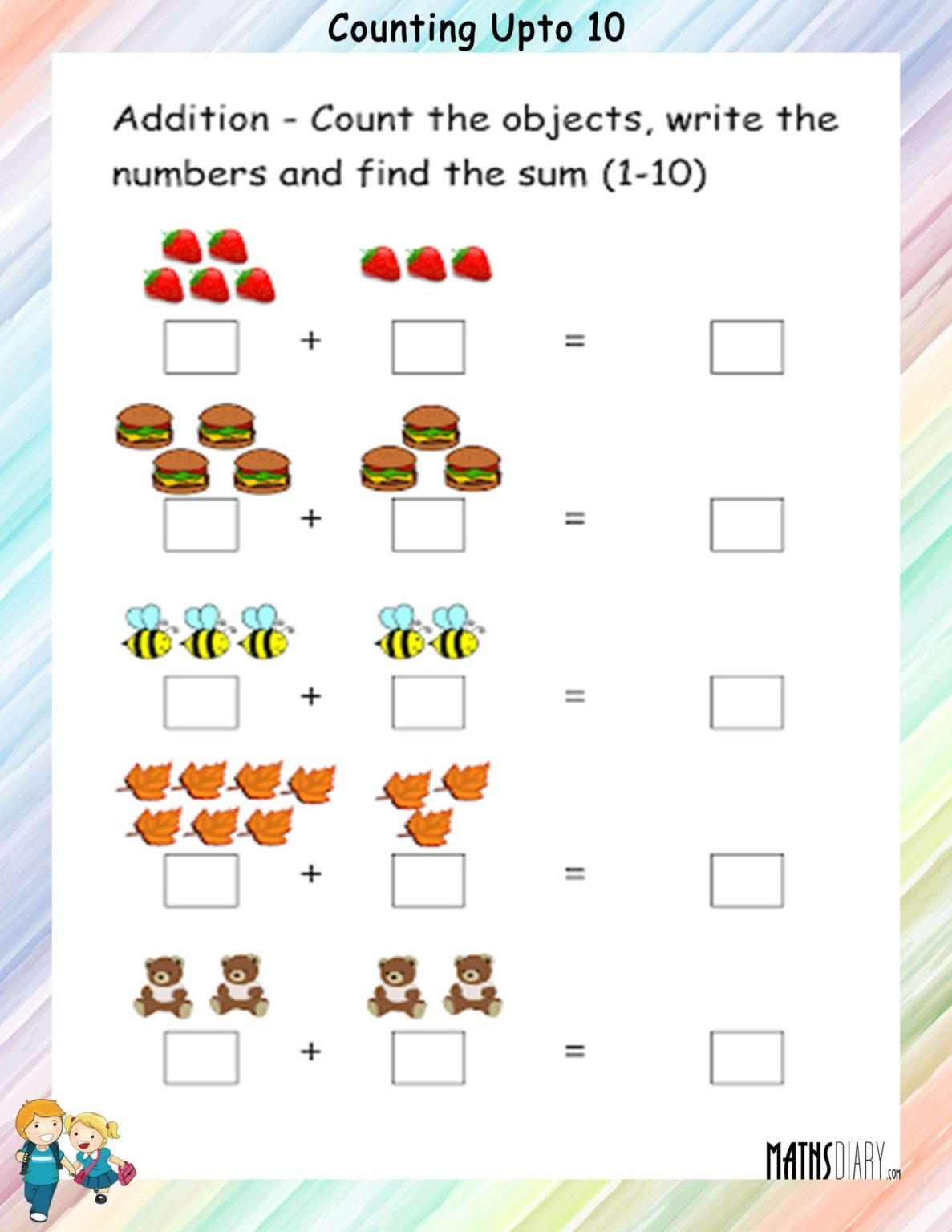 Counting Nursery Math Worksheets