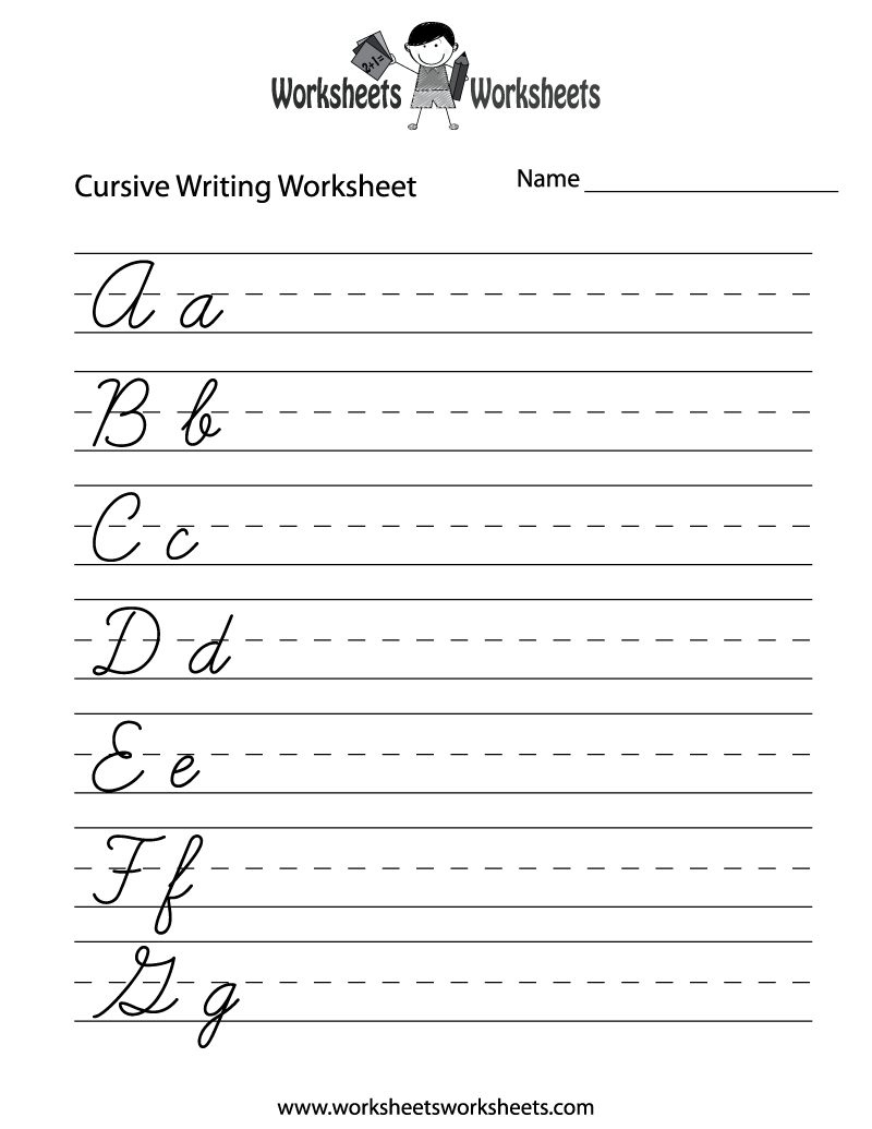 Cursive Practice Sheets Printable Pdf