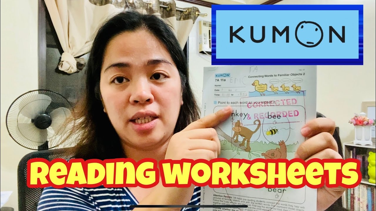 Day1 7A 1 Actual Kumon Worksheets L Reading For Beginners Worksheets 