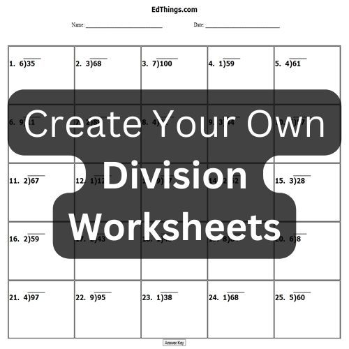 Division Worksheets