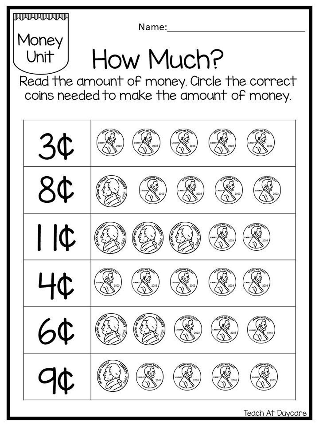 Engaging Money Worksheets For Kindergarten Fun Learning Activities