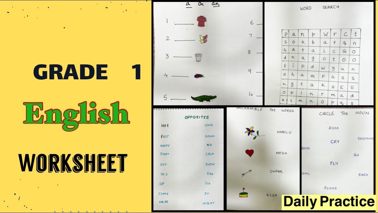 English Worksheet For UKG CBSE Pattern PDF 49 OFF