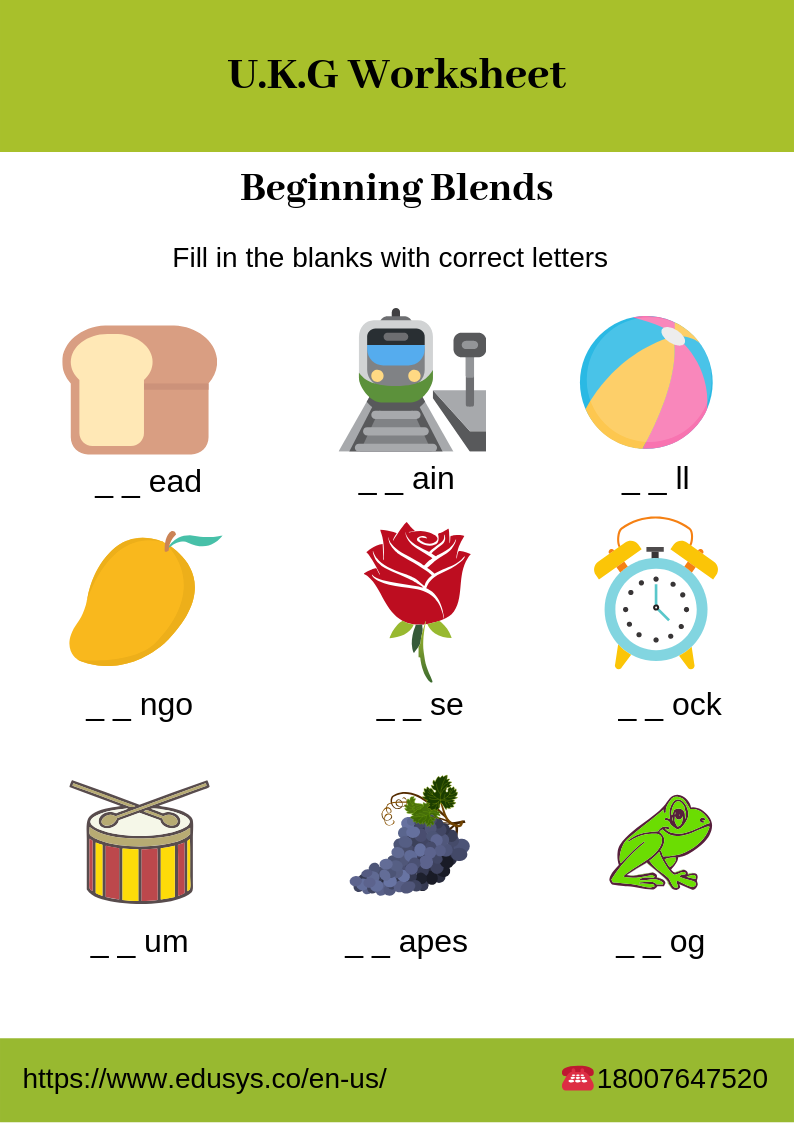 English Worksheet For UKG CBSE Pattern PDF 55 OFF