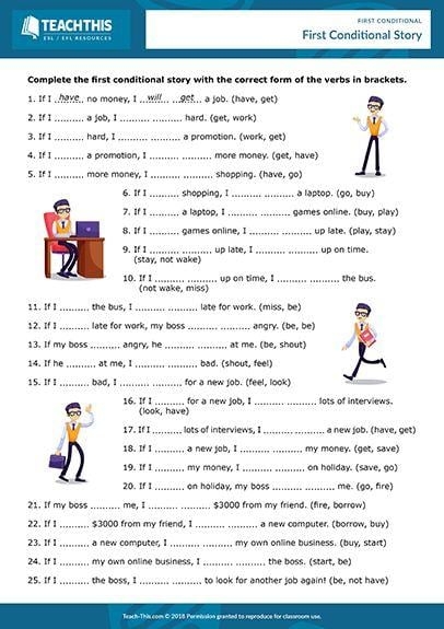 First Conditional Worksheet ITTT