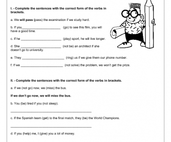 First Conditional Worksheet