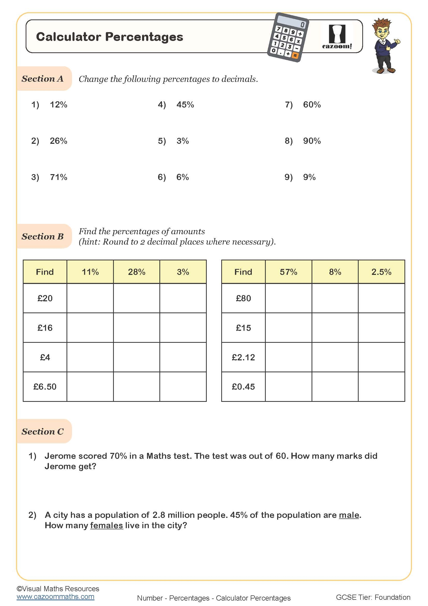 Fraction To Percent Worksheets Math Monks Worksheets Library