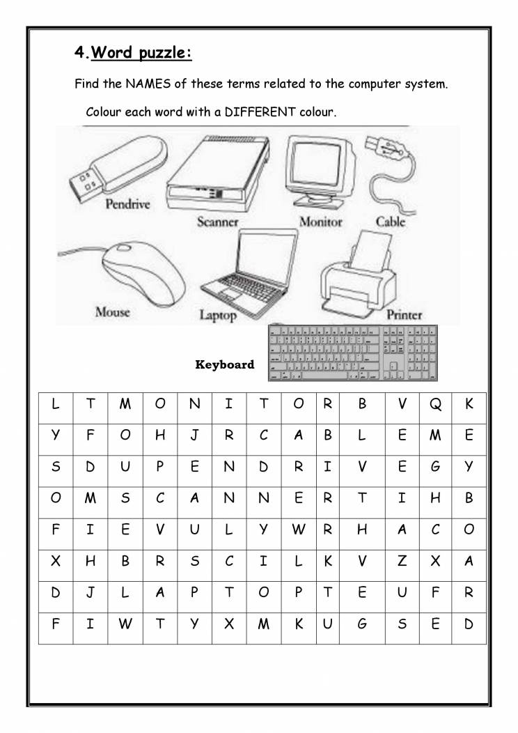 Free Computer Class Worksheet Download Free Computer Class Worksheet 