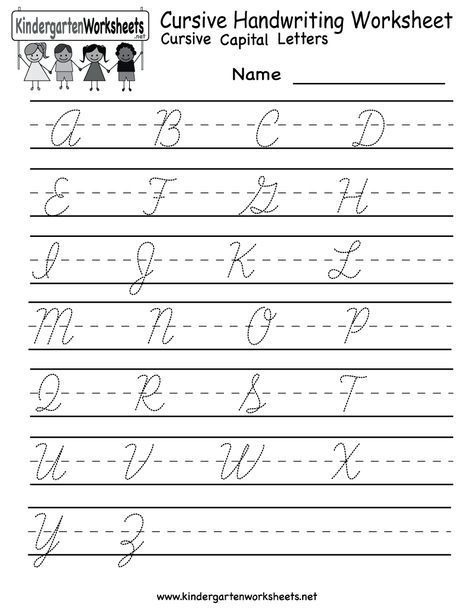 Free Cursive Worksheets For Adults Worksheets Master