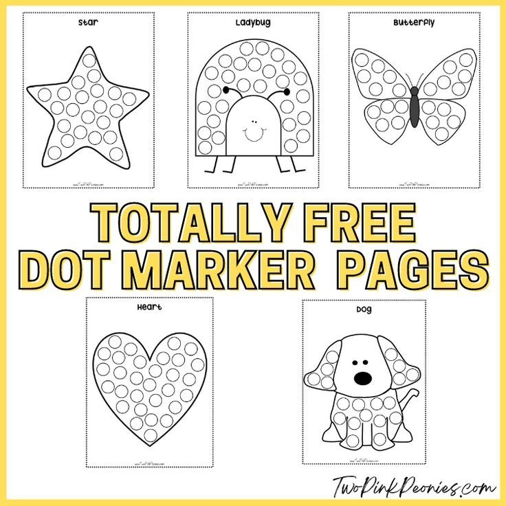 Free Dot Marker Pages Dot Markers Art Dot Markers Marker Art