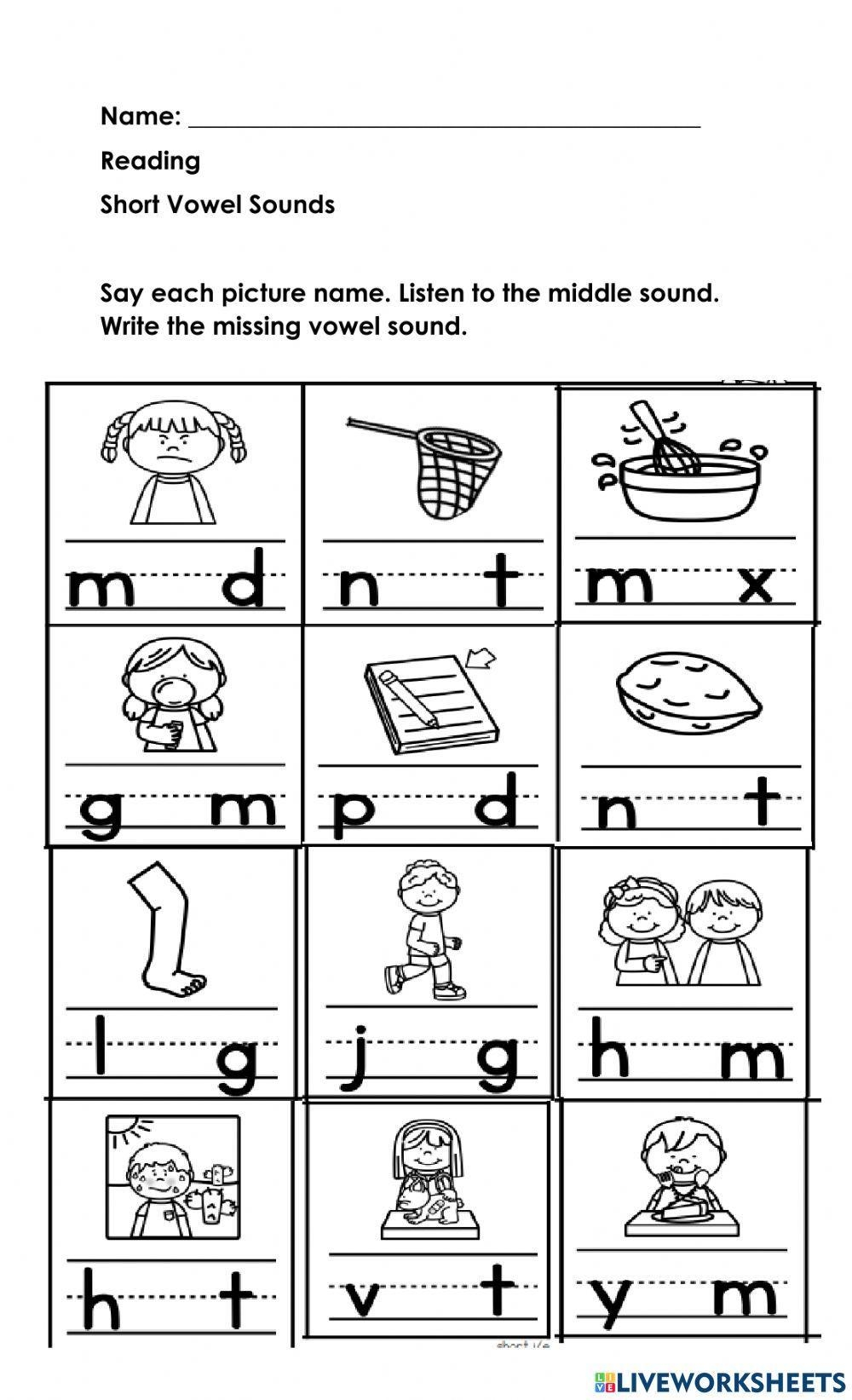 Free Free Short Vowel Worksheet Download Free Free Short Vowel 