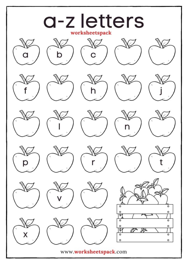 Free Lowercase Missing Alphabet Worksheets PDF Worksheetspack